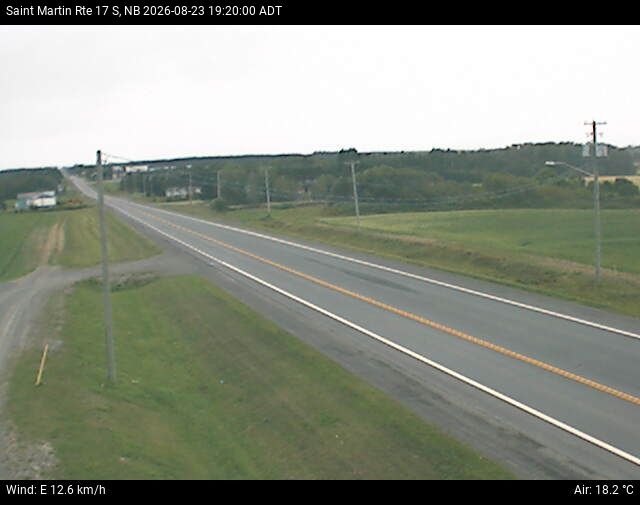 Web Cam image of St-Martin-de-Restigouche (NB Highway 17)