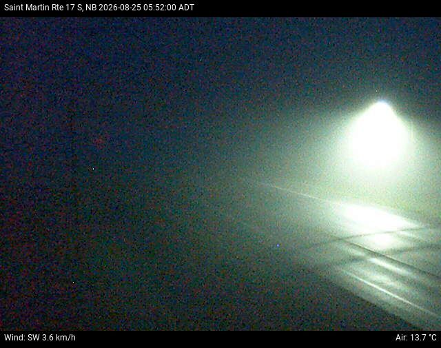 Web Cam image of St-Martin-de-Restigouche (NB Highway 17)