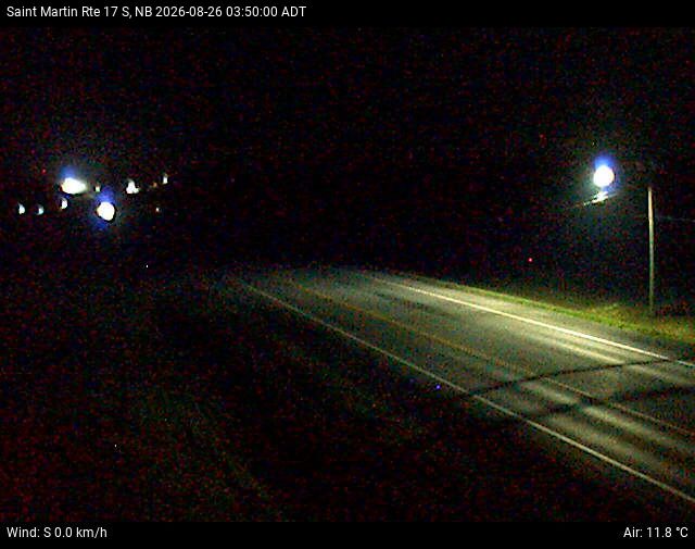 Web Cam image of St-Martin-de-Restigouche (NB Highway 17)