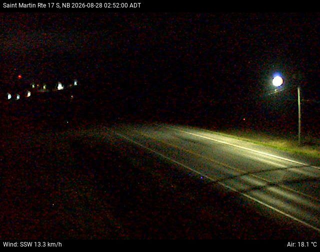 Web Cam image of St-Martin-de-Restigouche (NB Highway 17)