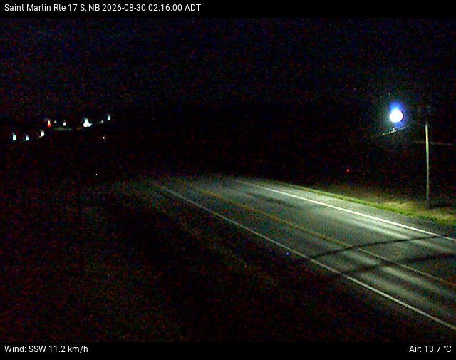Web Cam image of St-Martin-de-Restigouche (NB Highway 17)