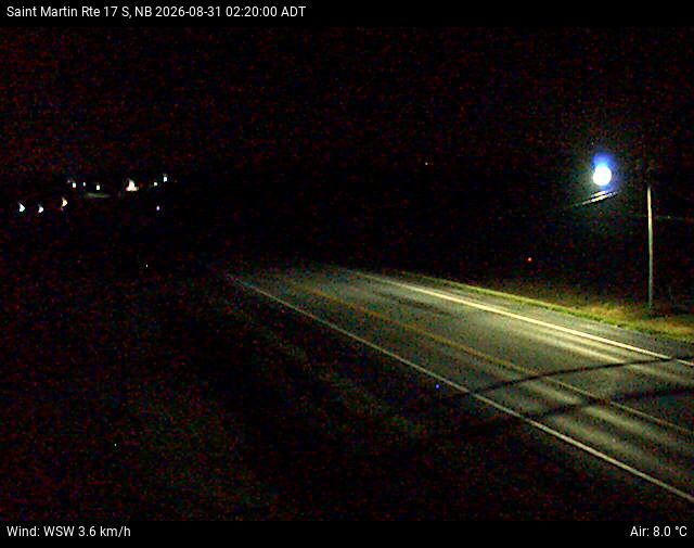 Web Cam image of St-Martin-de-Restigouche (NB Highway 17)