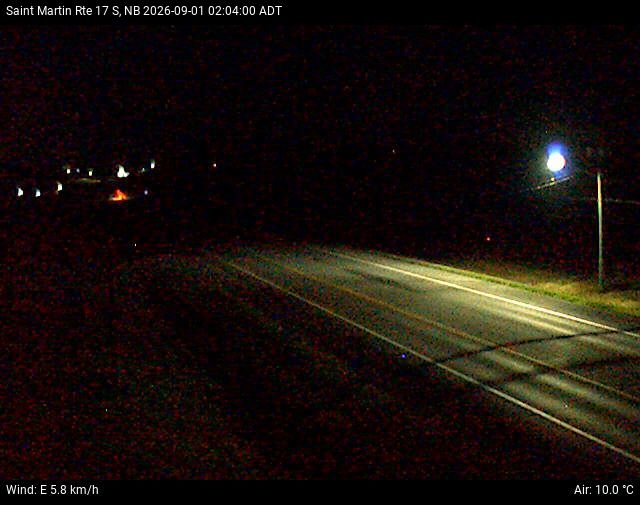 Web Cam image of St-Martin-de-Restigouche (NB Highway 17)