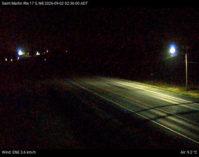 Web Cam image of St-Martin-de-Restigouche (NB Highway 17)