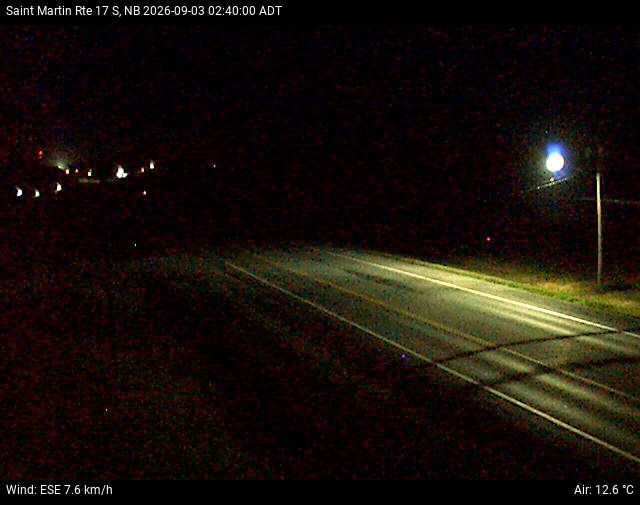 Web Cam image of St-Martin-de-Restigouche (NB Highway 17)