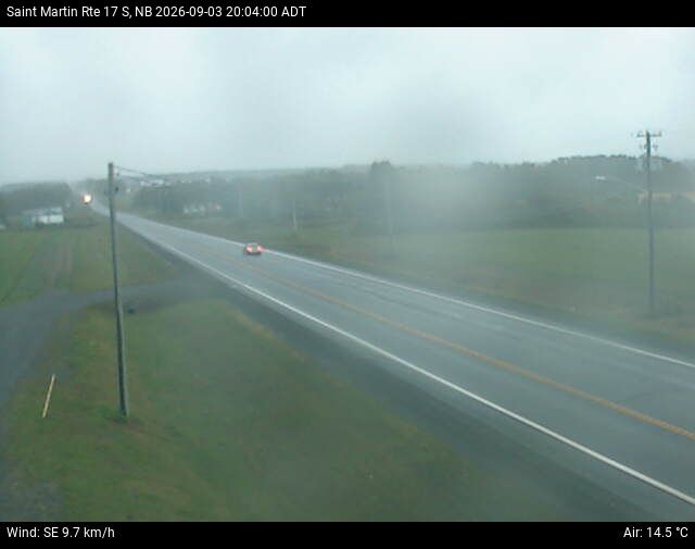 Web Cam image of St-Martin-de-Restigouche (NB Highway 17)
