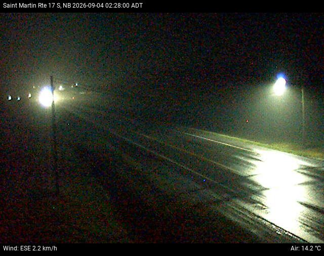 Web Cam image of St-Martin-de-Restigouche (NB Highway 17)