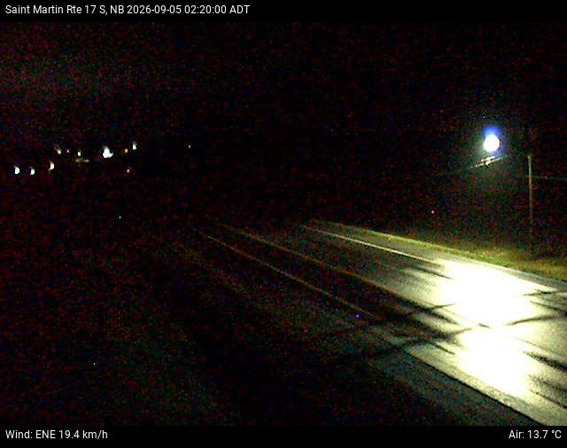 Web Cam image of St-Martin-de-Restigouche (NB Highway 17)