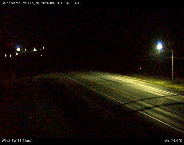 Web Cam image of St-Martin-de-Restigouche (NB Highway 17)