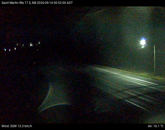 Web Cam image of St-Martin-de-Restigouche (NB Highway 17)