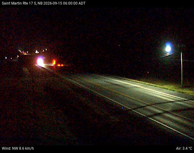 Web Cam image of St-Martin-de-Restigouche (NB Highway 17)