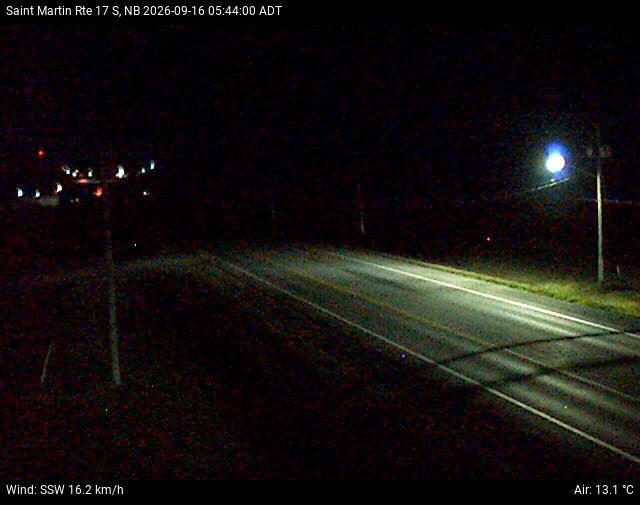 Web Cam image of St-Martin-de-Restigouche (NB Highway 17)