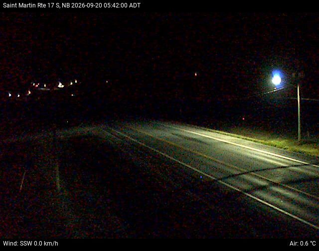 Web Cam image of St-Martin-de-Restigouche (NB Highway 17)