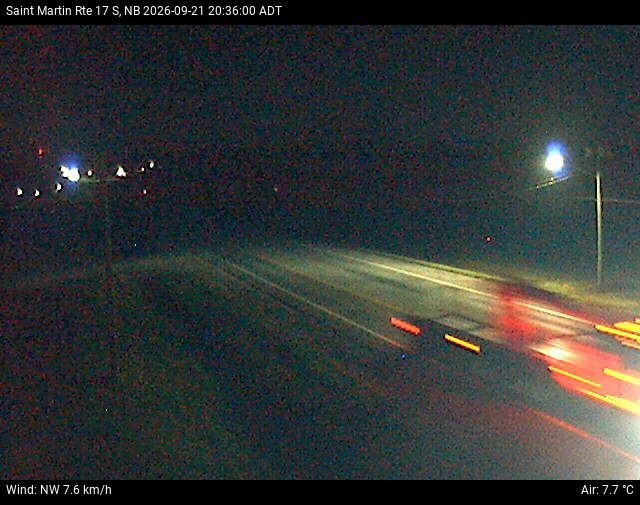 Web Cam image of St-Martin-de-Restigouche (NB Highway 17)