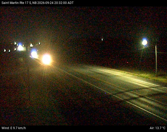 Web Cam image of St-Martin-de-Restigouche (NB Highway 17)