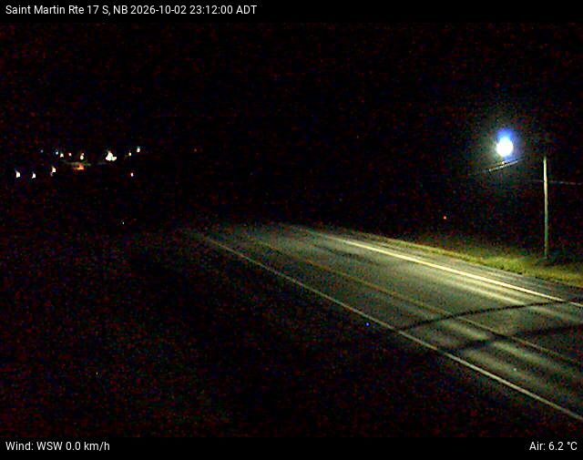 Web Cam image of St-Martin-de-Restigouche (NB Highway 17)
