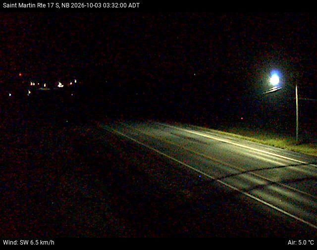 Web Cam image of St-Martin-de-Restigouche (NB Highway 17)