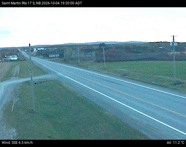 Web Cam image of St-Martin-de-Restigouche (NB Highway 17)