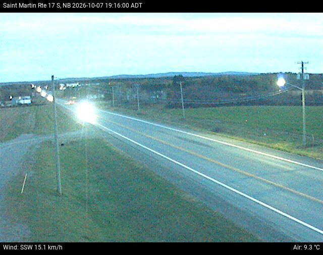 Web Cam image of St-Martin-de-Restigouche (NB Highway 17)