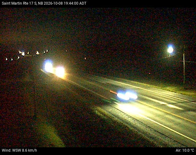 Web Cam image of St-Martin-de-Restigouche (NB Highway 17)