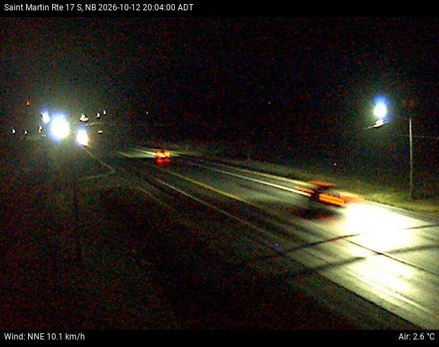 Web Cam image of St-Martin-de-Restigouche (NB Highway 17)