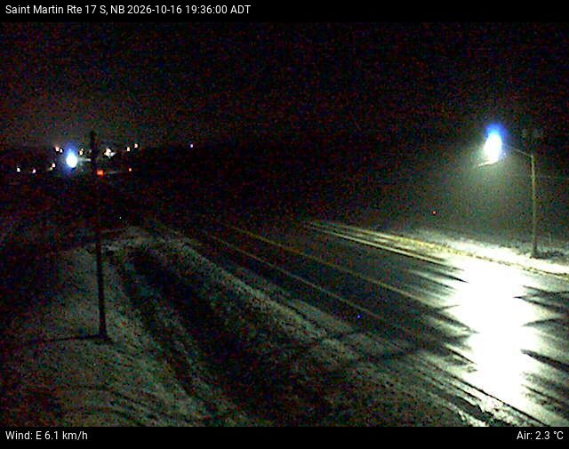 Web Cam image of St-Martin-de-Restigouche (NB Highway 17)