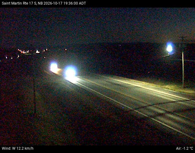 Web Cam image of St-Martin-de-Restigouche (NB Highway 17)