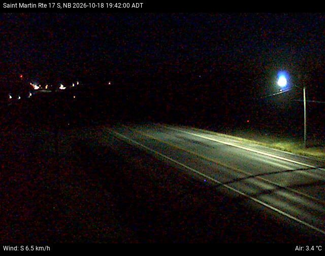 Web Cam image of St-Martin-de-Restigouche (NB Highway 17)