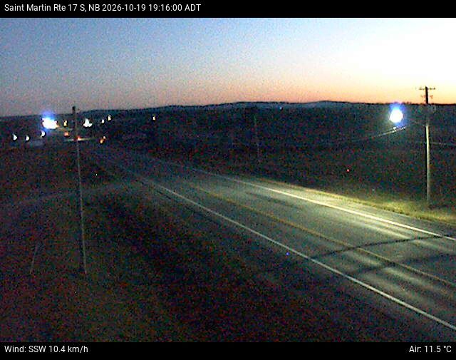 Web Cam image of St-Martin-de-Restigouche (NB Highway 17)