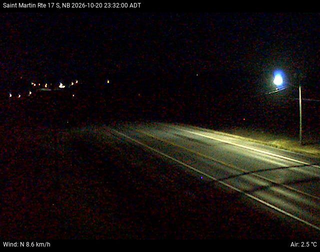 Web Cam image of St-Martin-de-Restigouche (NB Highway 17)