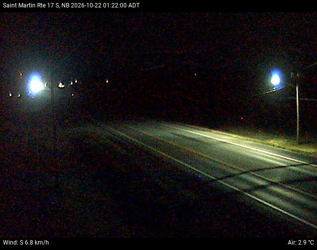 Web Cam image of St-Martin-de-Restigouche (NB Highway 17)