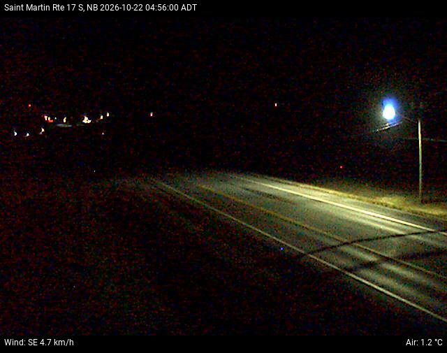 Web Cam image of St-Martin-de-Restigouche (NB Highway 17)
