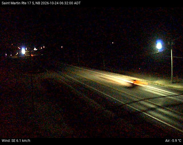 Web Cam image of St-Martin-de-Restigouche (NB Highway 17)