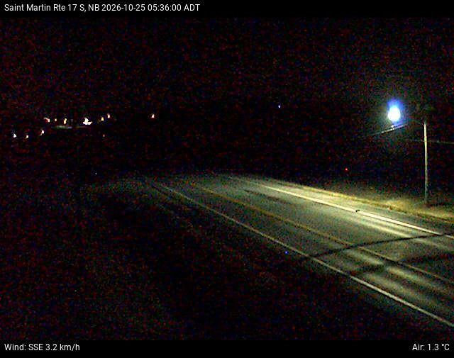 Web Cam image of St-Martin-de-Restigouche (NB Highway 17)