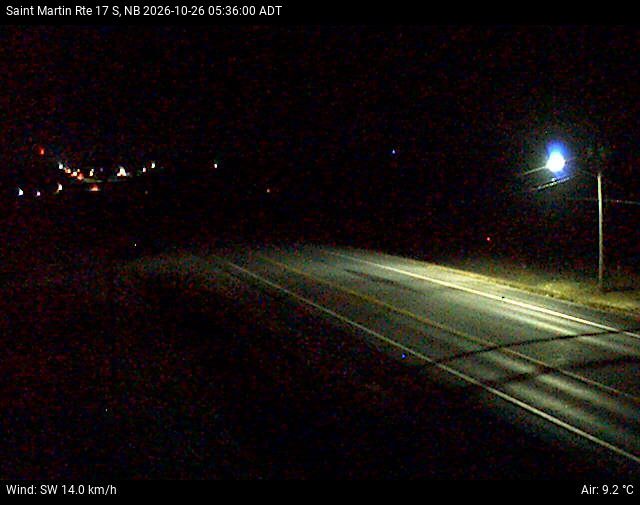 Web Cam image of St-Martin-de-Restigouche (NB Highway 17)