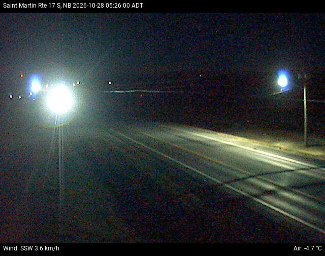 Web Cam image of St-Martin-de-Restigouche (NB Highway 17)