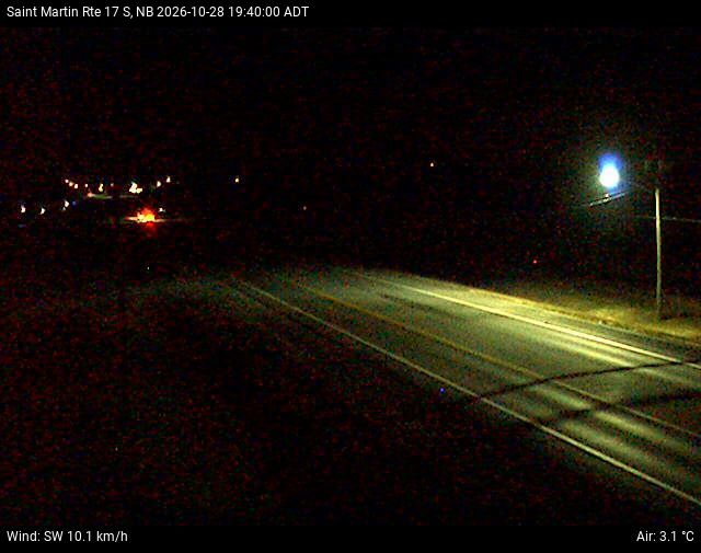 Web Cam image of St-Martin-de-Restigouche (NB Highway 17)