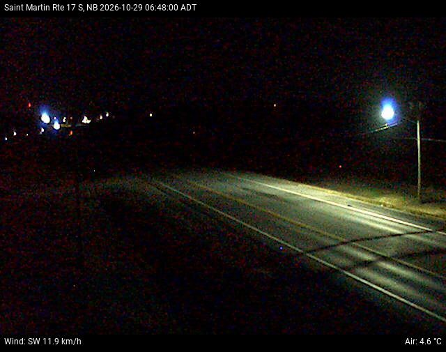 Web Cam image of St-Martin-de-Restigouche (NB Highway 17)