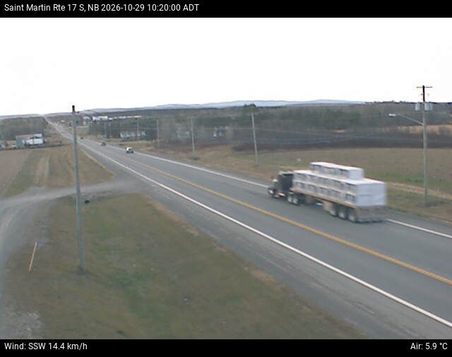 Web Cam image of St-Martin-de-Restigouche (NB Highway 17)