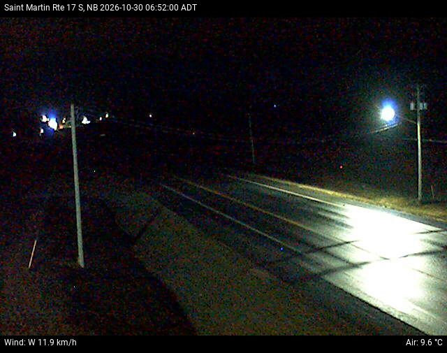 Web Cam image of St-Martin-de-Restigouche (NB Highway 17)