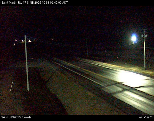 Web Cam image of St-Martin-de-Restigouche (NB Highway 17)