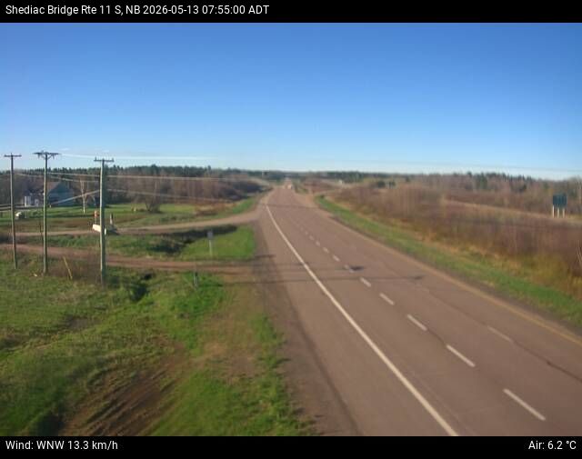 Web Cam image of Shediac Bridge (NB Highway 11)