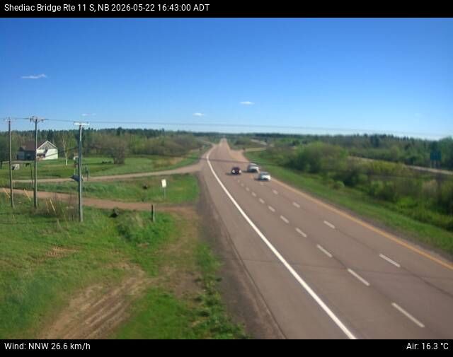 Web Cam image of Shediac Bridge (NB Highway 11)