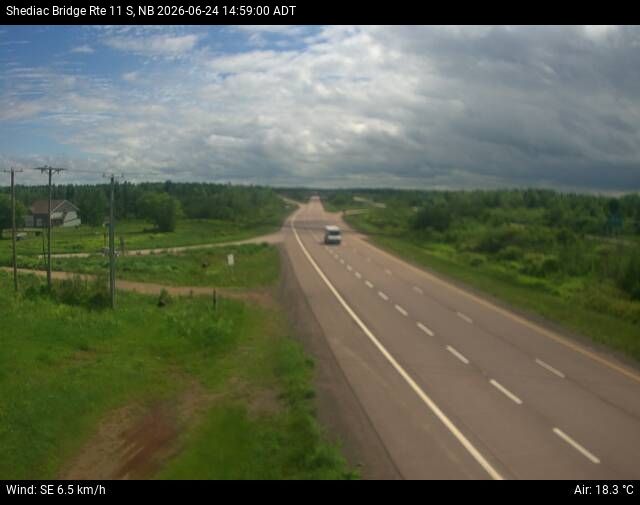 Web Cam image of Shediac Bridge (NB Highway 11)
