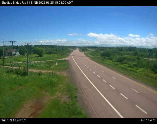 Web Cam image of Shediac Bridge (NB Highway 11)