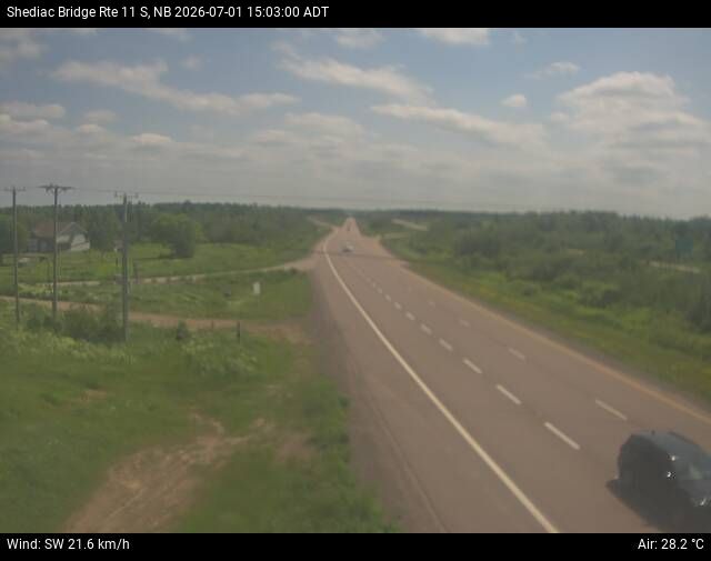 Web Cam image of Shediac Bridge (NB Highway 11)