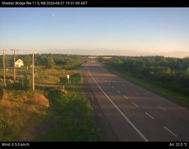 Web Cam image of Shediac Bridge (NB Highway 11)