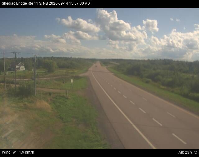 Web Cam image of Shediac Bridge (NB Highway 11)
