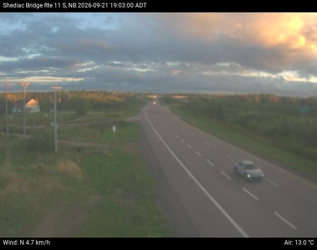 Web Cam image of Shediac Bridge (NB Highway 11)