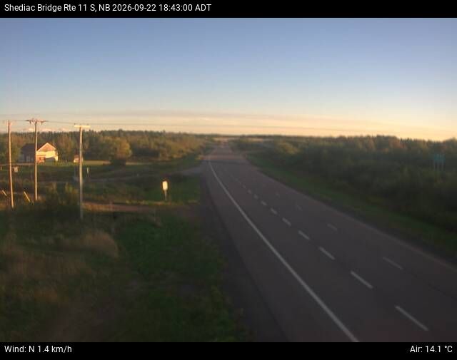 Web Cam image of Shediac Bridge (NB Highway 11)